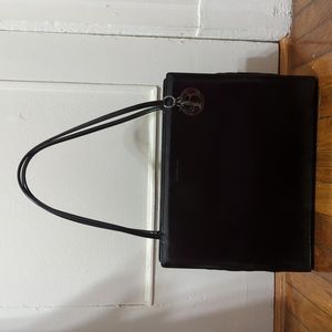 Vintage Dior Black Patent Leather Tote